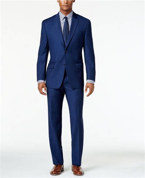 michael kors blue slim fit suit|Michael Kors modern gray suit.